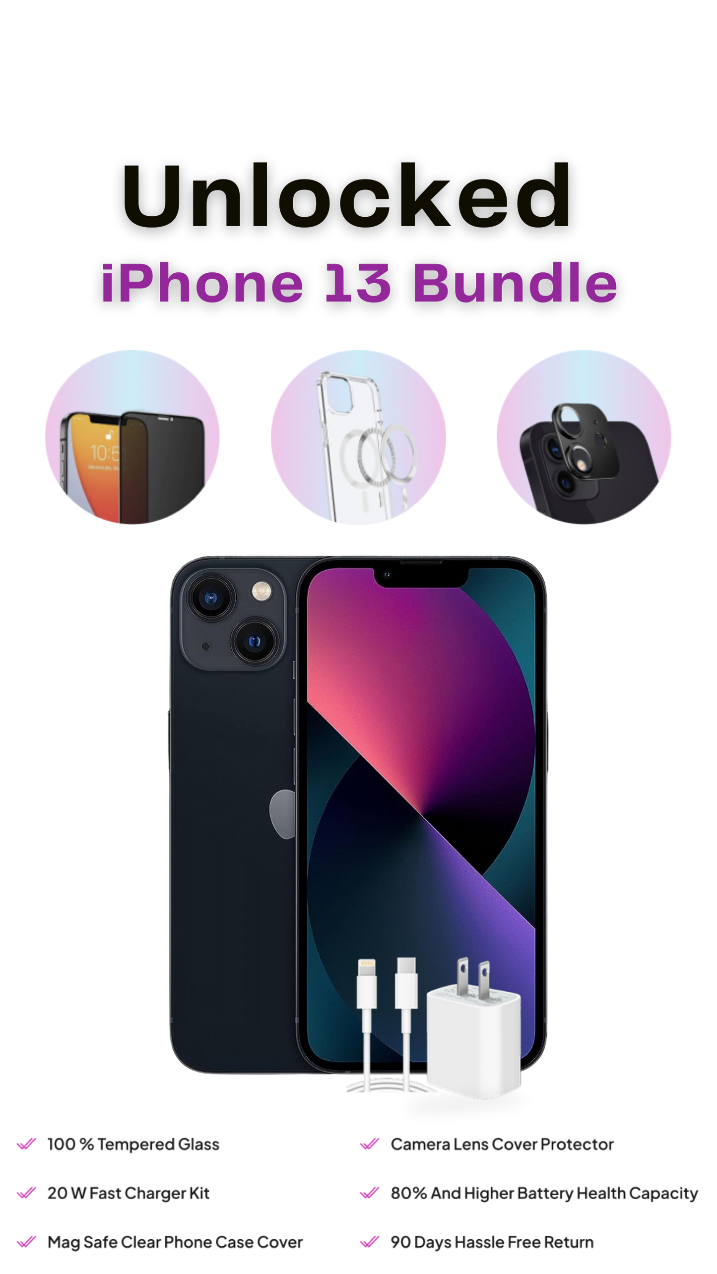 Refurbished iPhone 13 Bundle — Spring Sale