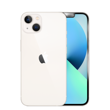 iPhone 13 Starlight - Front and Back View - Complete Protection Bundle