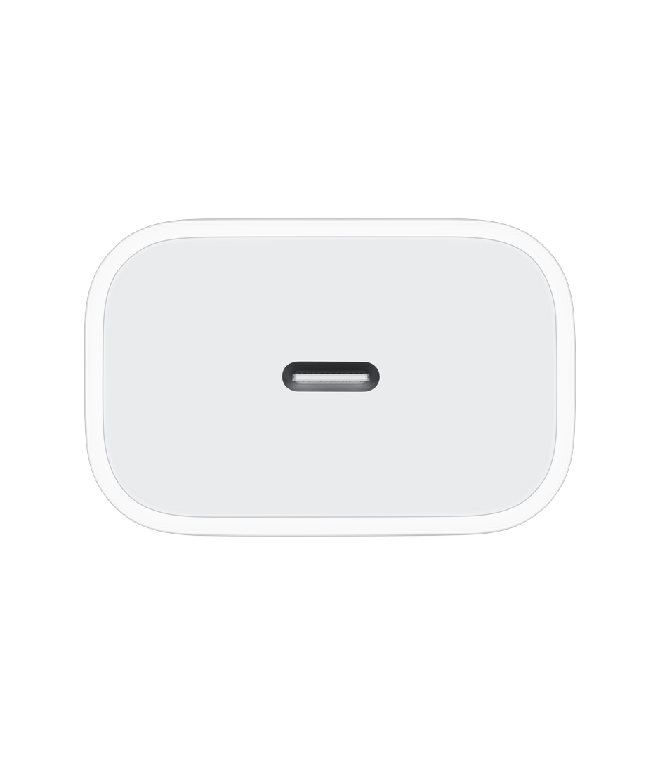 Apple 20W USB-C Power Adapter Side View - Fast Charger for iPhone 13