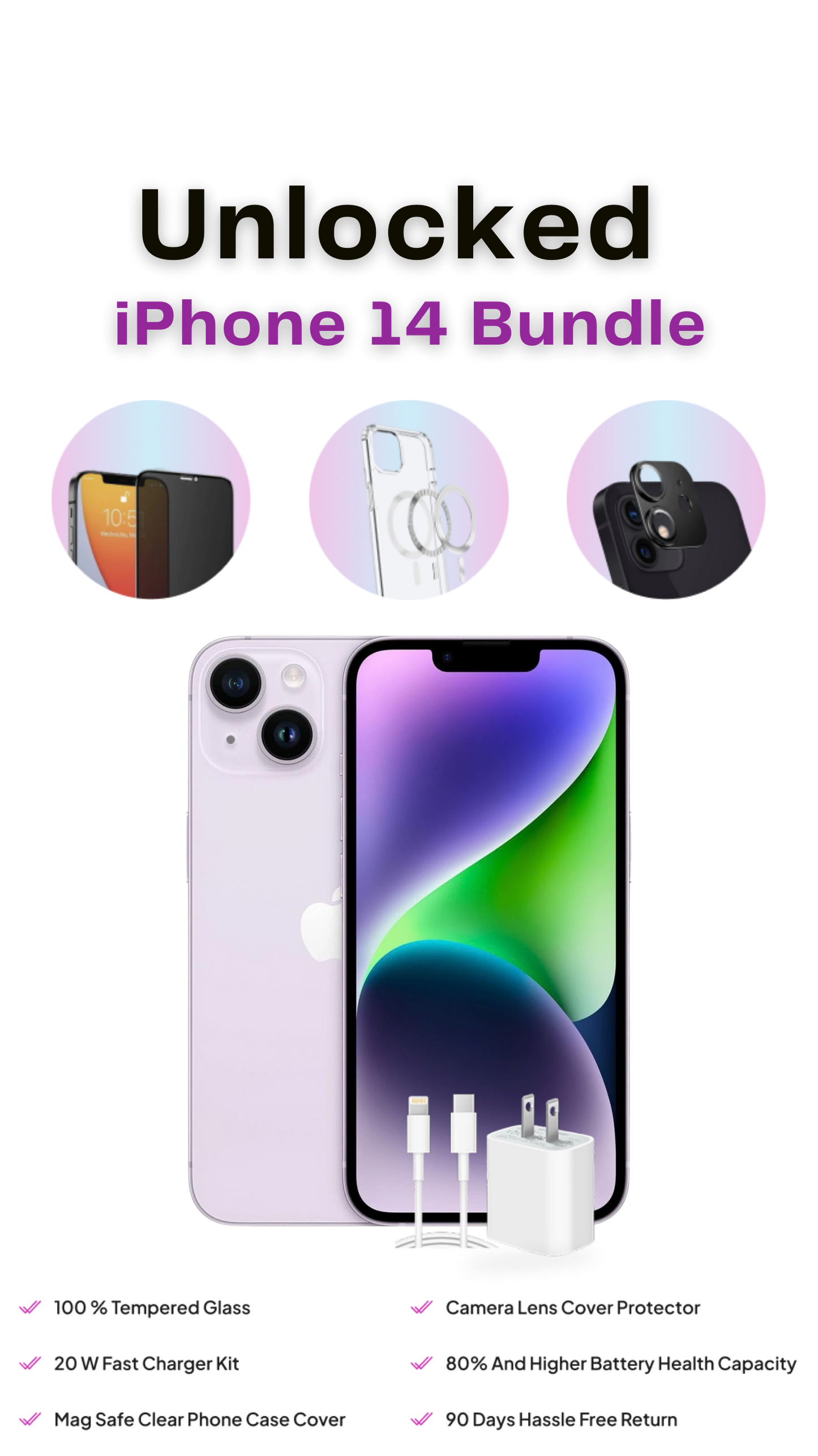 Refurbished iPhone 14 Bundle — Spring Sale